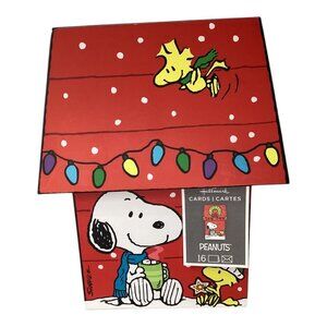 Hallmark Peanuts Snoopy & Woodstock Holiday Boxed Cards Set‎ - Missing 1 Card